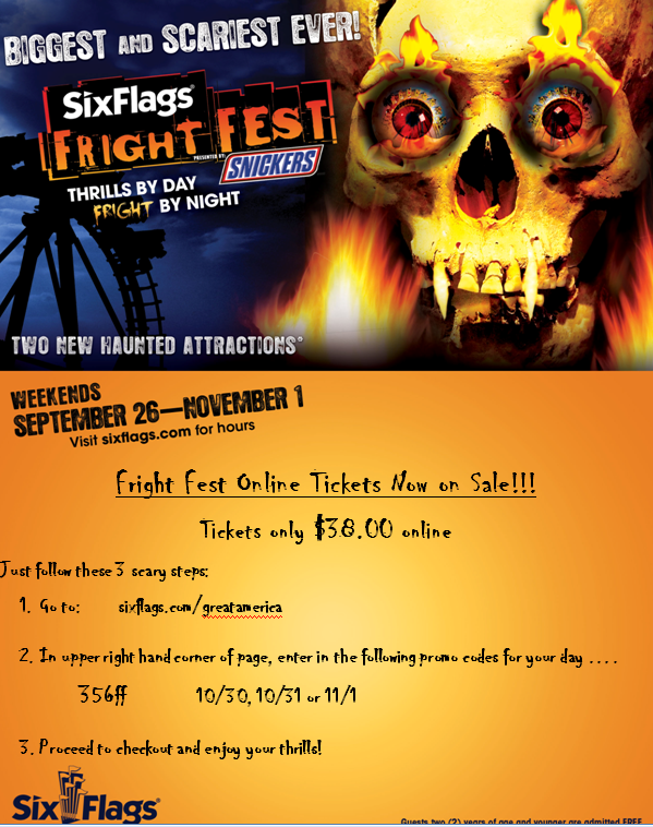 Six FRIGHT FEST Discounts! | AFGE LOCAL 1395