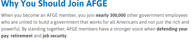 Why Join AFGE